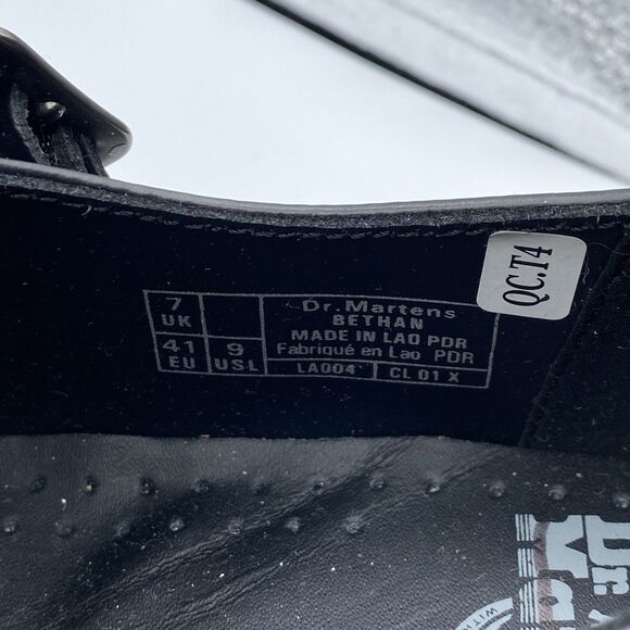 Dr Martens Bethan Platform Shoes Women 9 EU 41 Black Buckle Mary Jane Boho NWOB - Picture 10 of 12